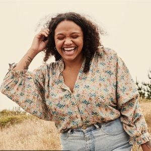 Doen Rose Top - Cream Lady Floral